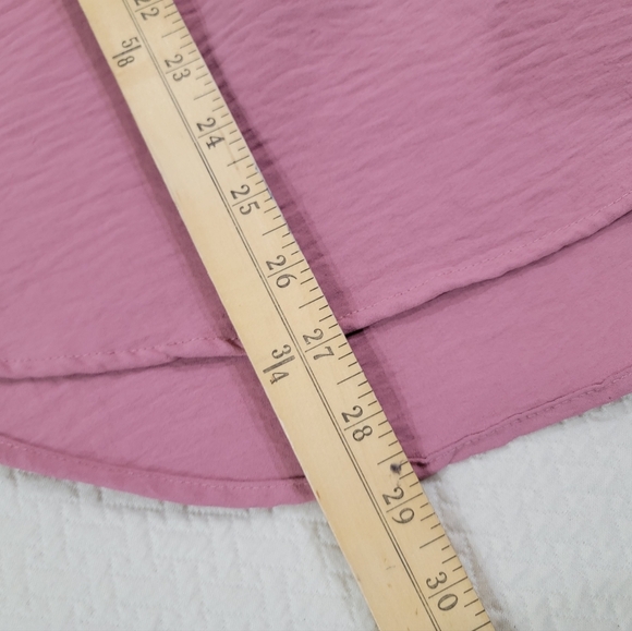 Fred David Mauve Blouse Size Large Tunic Top - Picture 6 of 14